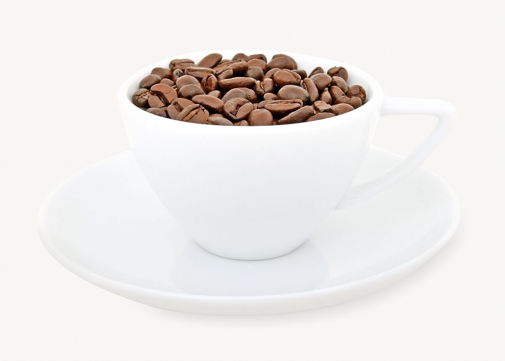 Coffee beans isolated image