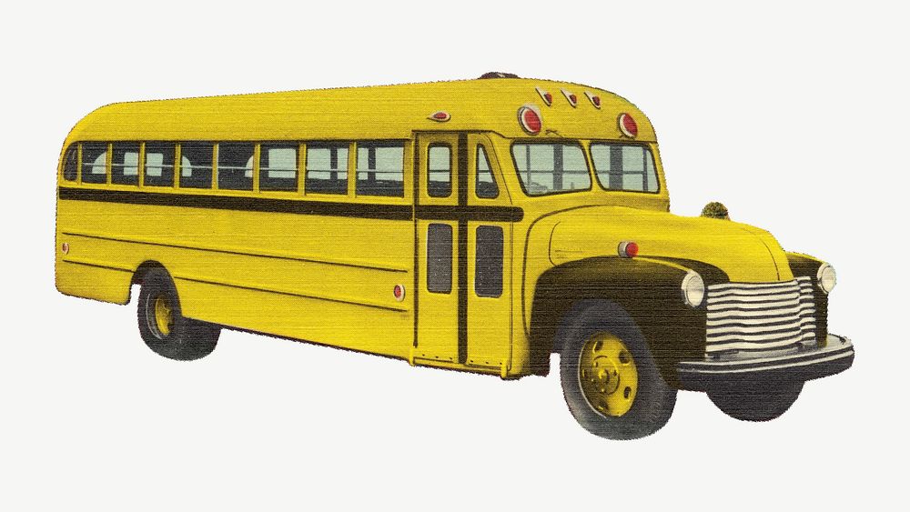 School bus vehicle psd. Remixed by rawpixel.