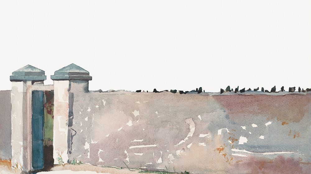 Wall border. Remixed from Winslow Homer artwork, by rawpixel.