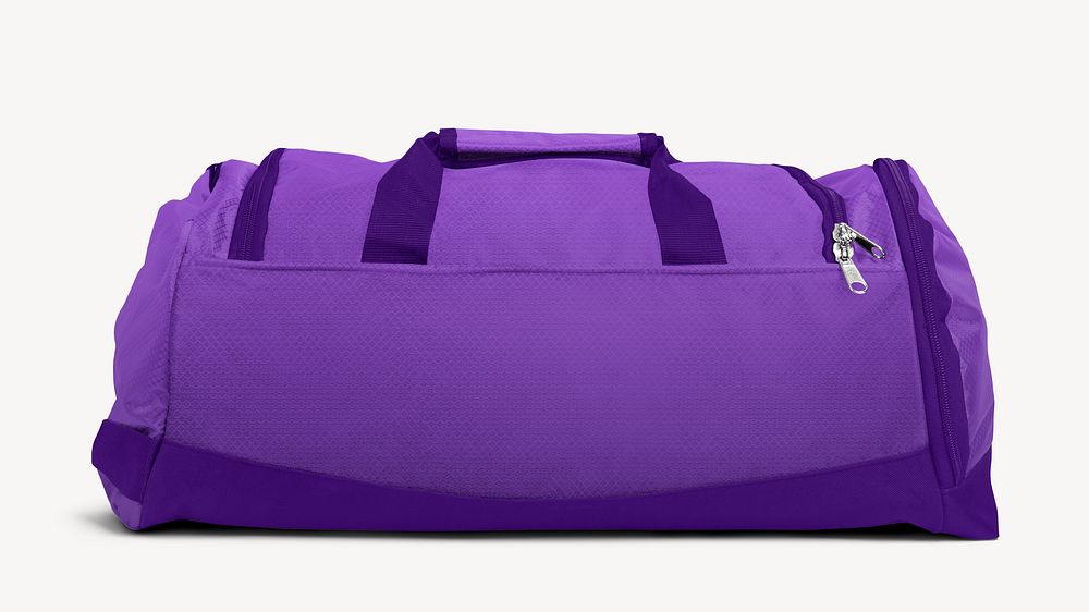 Purple duffle bag plain design