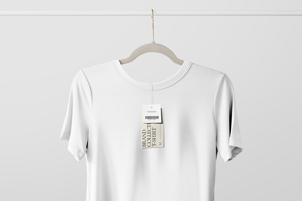 Women's t-shirt mockup, realistic apparel psd
