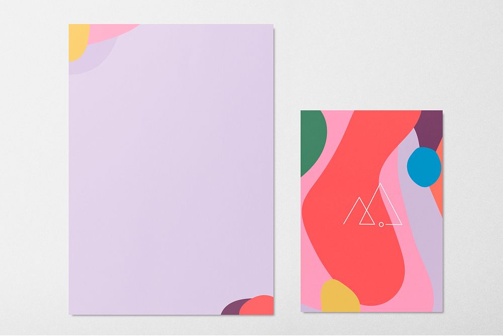 Abstract corporate identity, stationery set