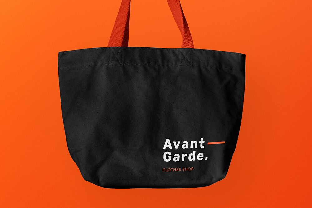 Canvas tote bag mockup psd