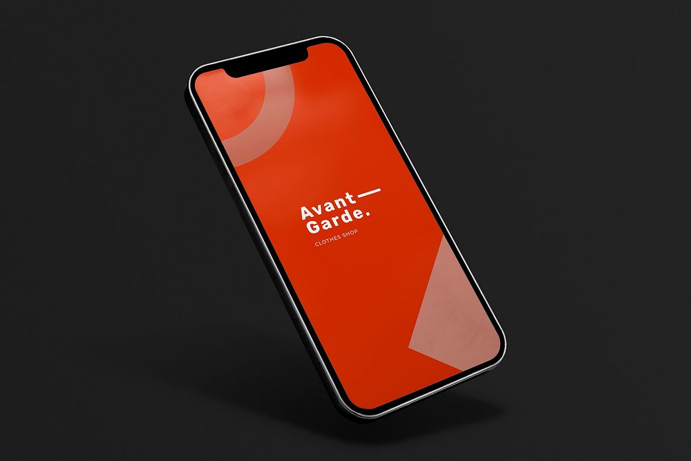 Mobile phone screen mockup, digital device psd