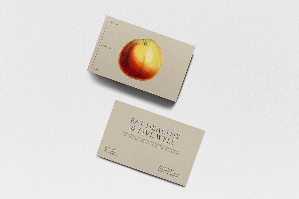 Business card mockup, professional branding identity psd