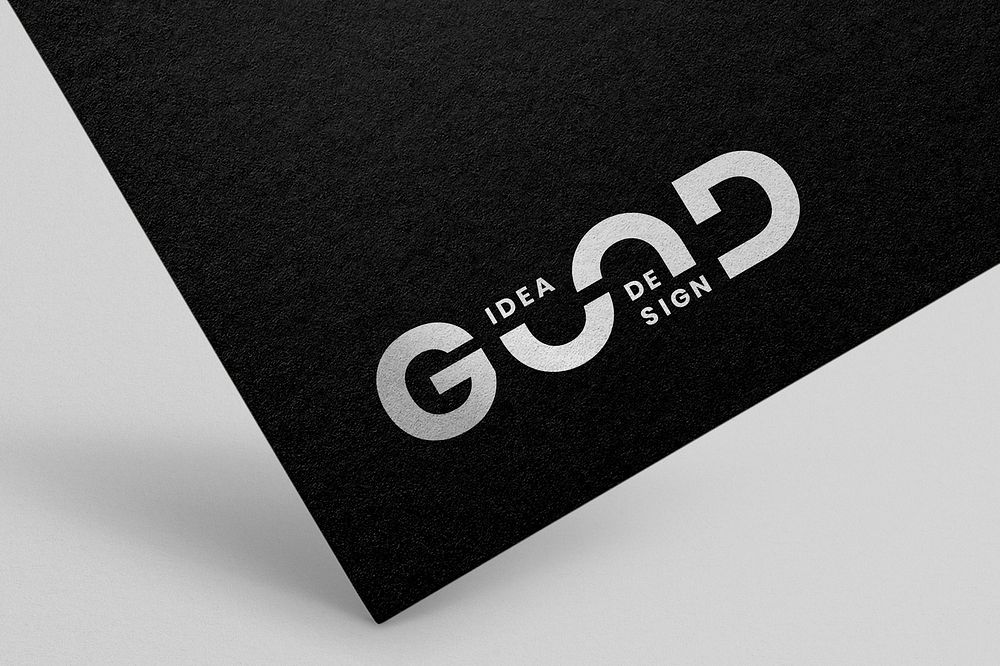 Branding logo mockup, professional design on paper psd