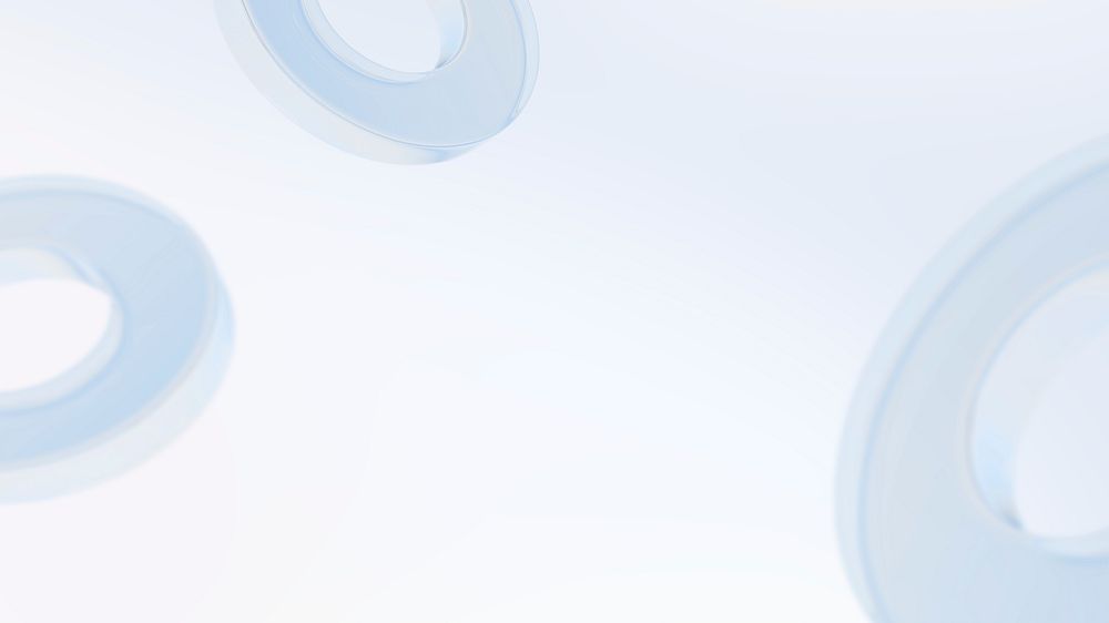Light blue rings desktop wallpaper, digital remix