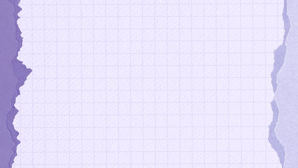 Purple grid desktop wallpaper, ripped paper border design