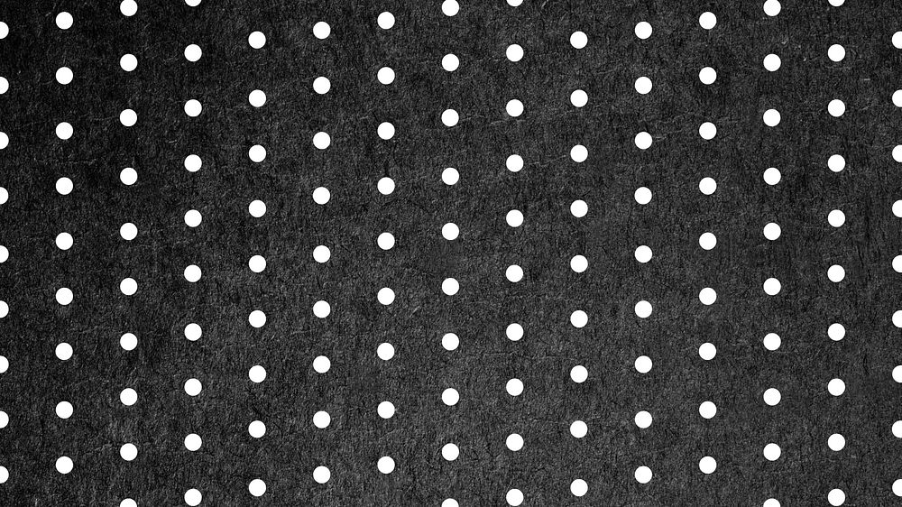 Black & white polka dots desktop wallpaper