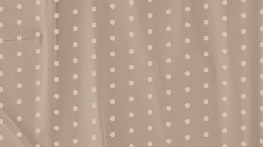 Brown polka dots desktop wallpaper