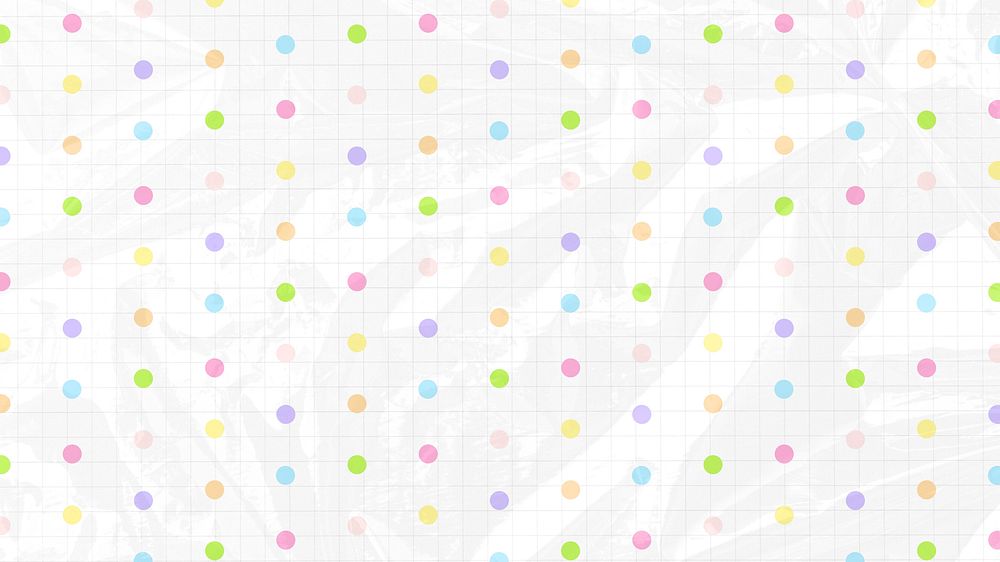 Colorful polka dots desktop wallpaper