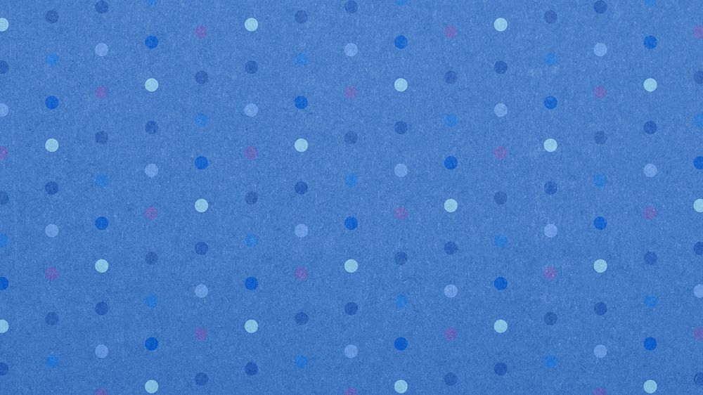 Blue polka dots desktop wallpaper