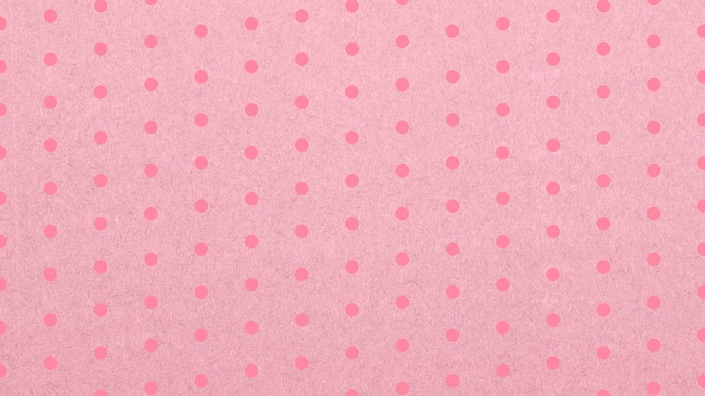 Pink polka dots desktop wallpaper