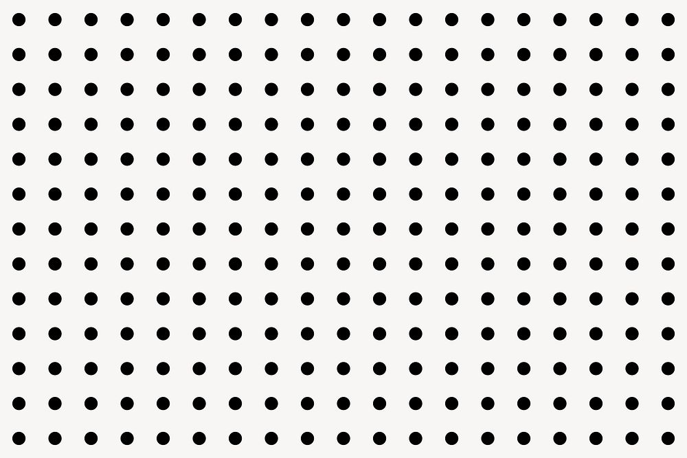 Black & white polka dots background vector
