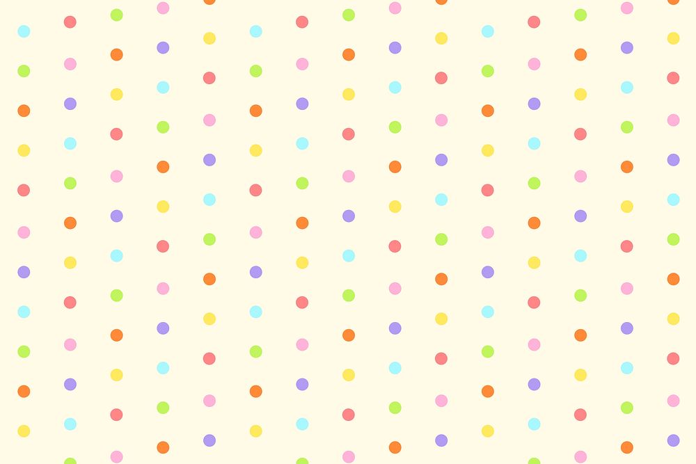 Cute pastel polka dots background