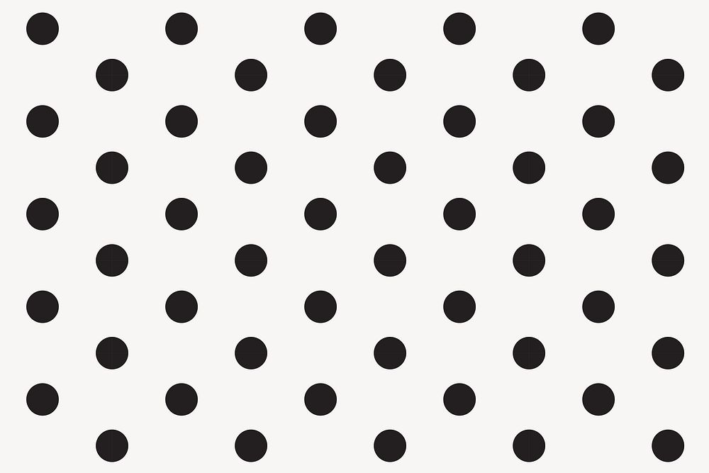 Black & white polka dots background