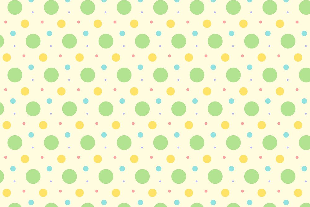 Green polka dots background