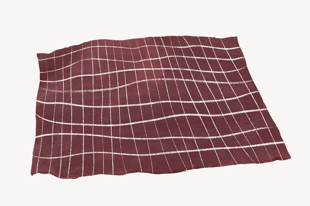 Brown tablecloth, kitchenware illustration