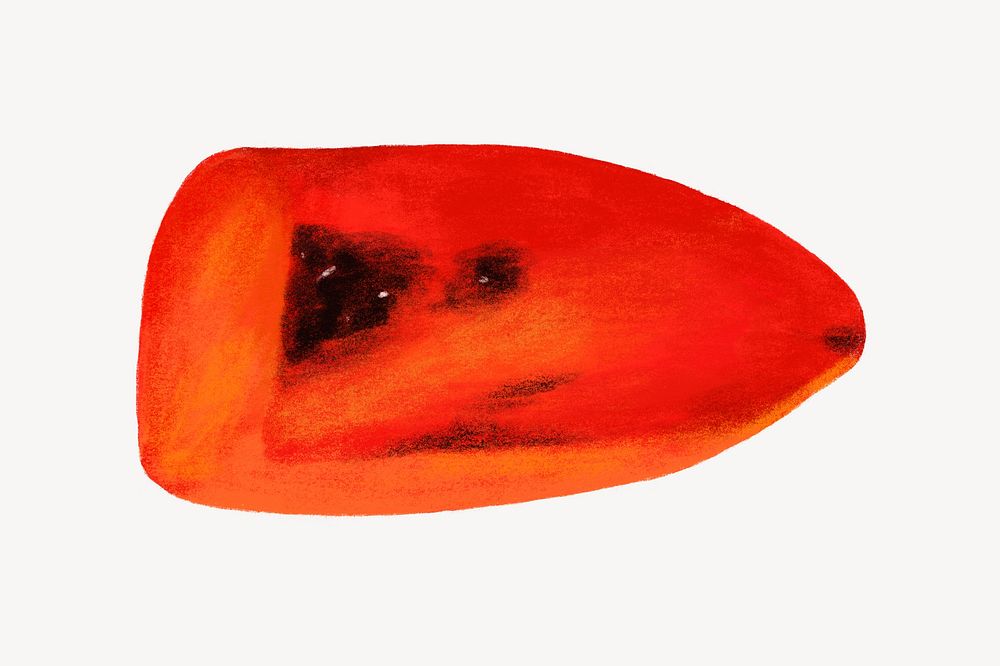 Red bell pepper vegetable, healthy food illustration