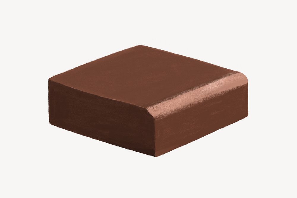 Chocolate bar, dessert illustration