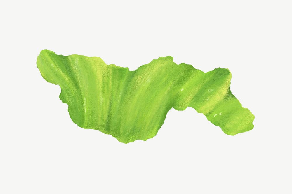 Salad vegetable, healthy food collage element psd
