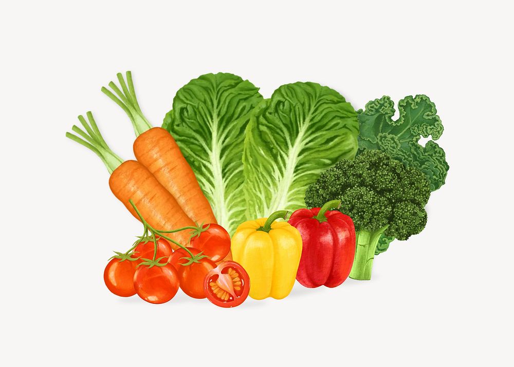 Various vegetables, healthy food ingredients