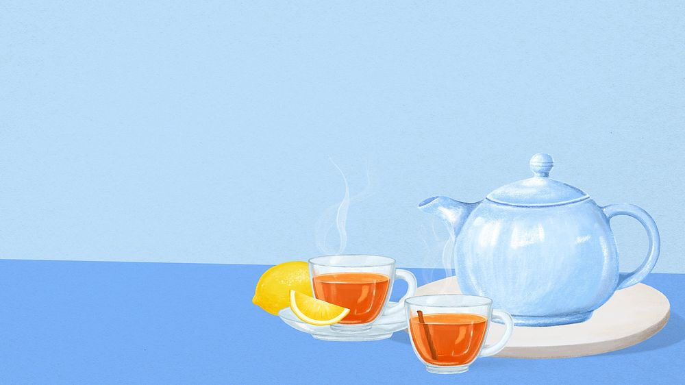 hot-lemon-tea-desktop-wallpaper-premium-photo-illustration-rawpixel