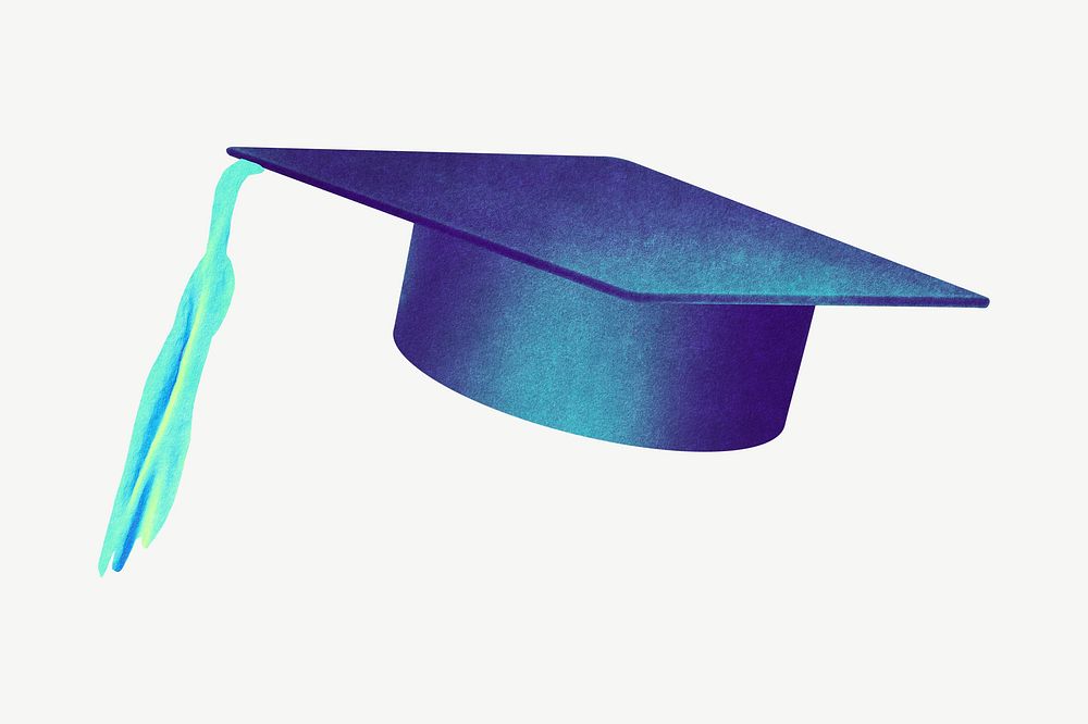 Gradient graduation cap psd