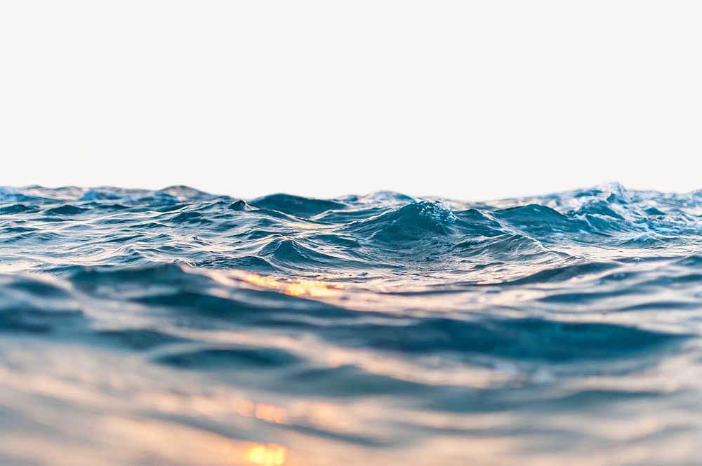 Ocean waves rippling image element 