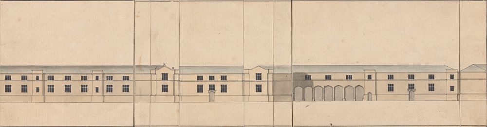Cobham Hall, Kent: Elevation of Stables by James Wyatt