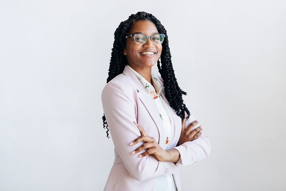 Smart African American businesswoman portrait