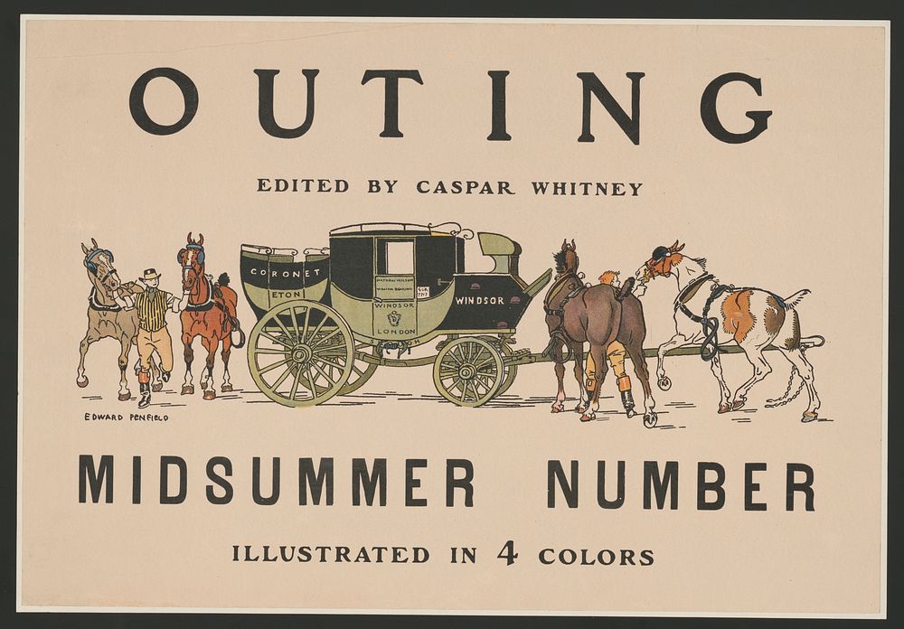 Outing edited by Caspar Whitney (ca. 1890–1900) print in high resolution by Edward Penfield. 