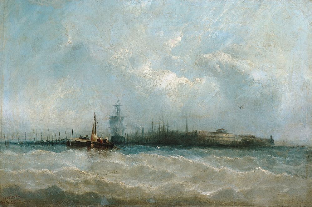 New York from the Harbor Showing the Battery and Castle Garden by Alfred Copestick