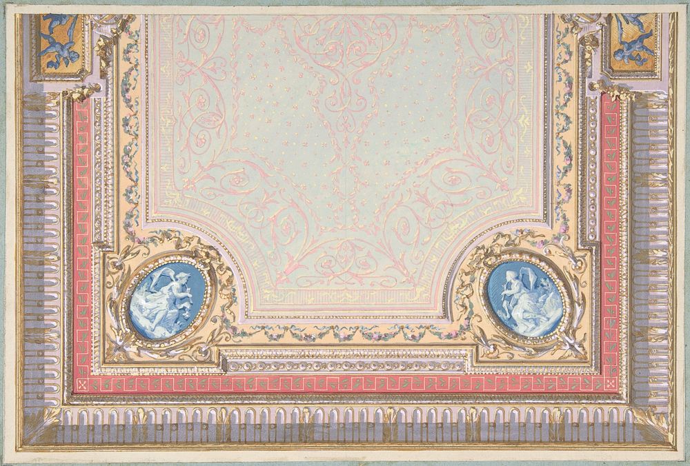 Design for Bedroom Ceiling, Hôtel Hope