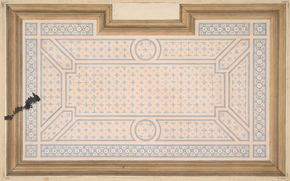 Design for a ceiling by Jules Edmond Charles Lachaise and Eugène Pierre Gourdet