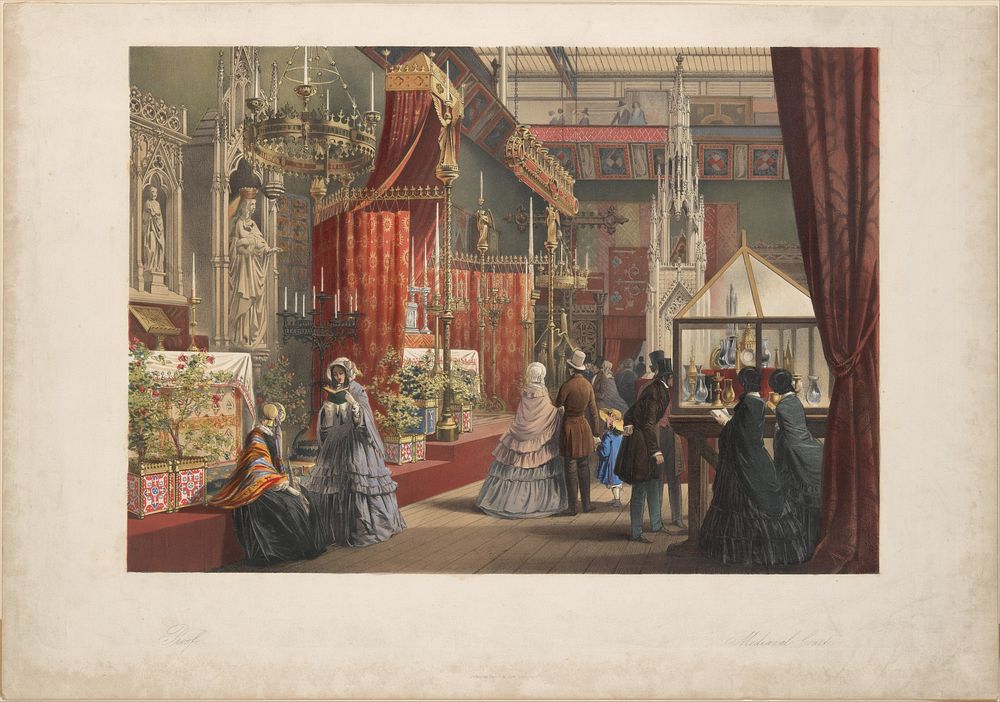 Mediaeval Court: The Great Exhibition of 1851 by Joseph Nash