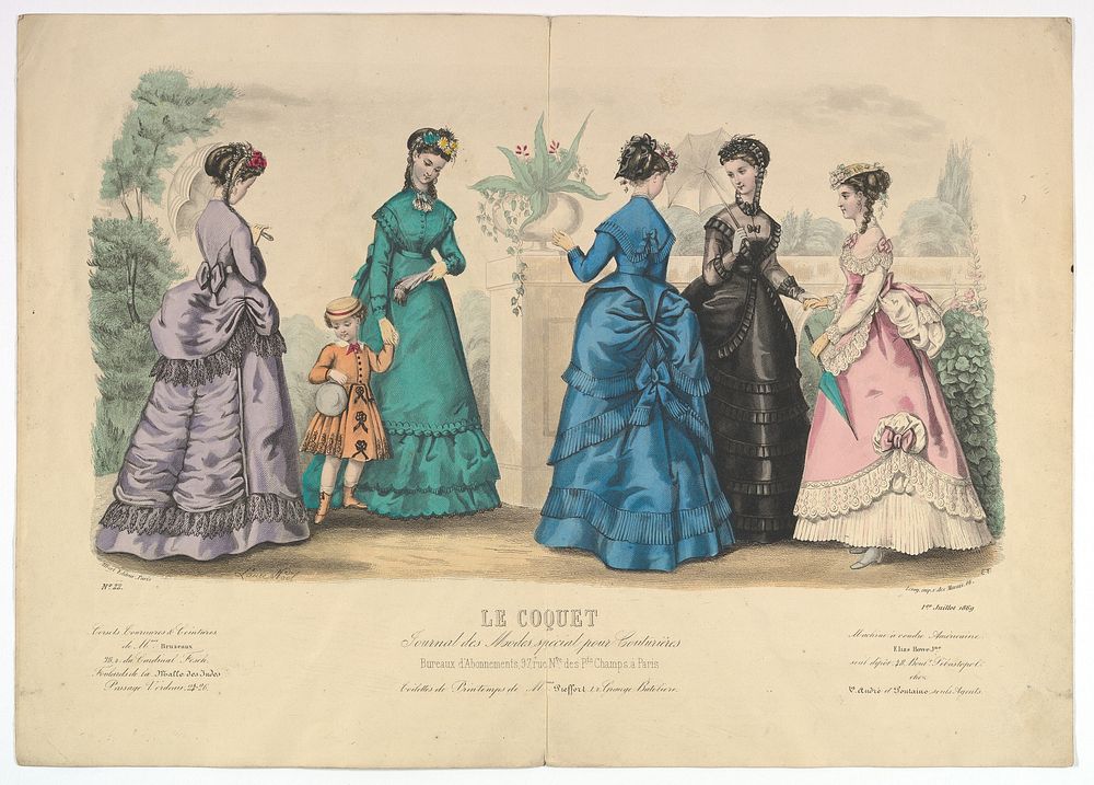 Le Coquet, No. 22, from Journal des Modes Spécial pour Couturières 