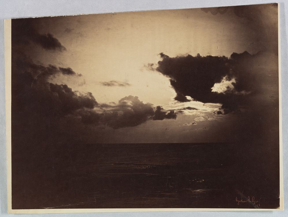 étude de nuages by Gustave Le Gray