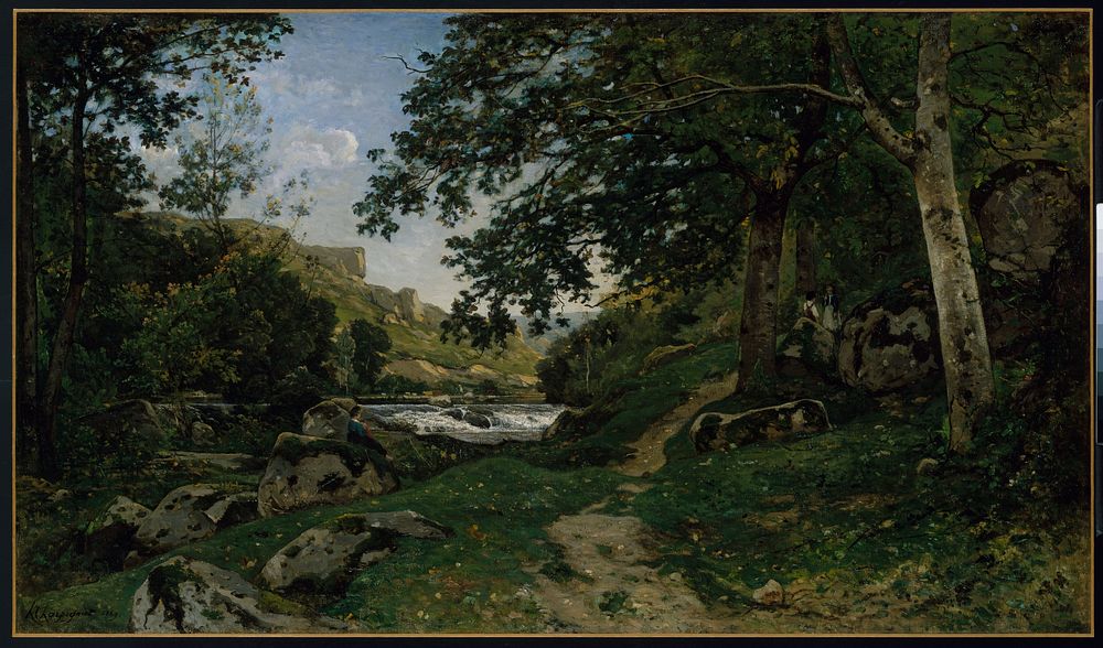 The Rocky Path in the Morvan (Chemin des roches dans le Morvan) by Henri-Joseph Harpignies