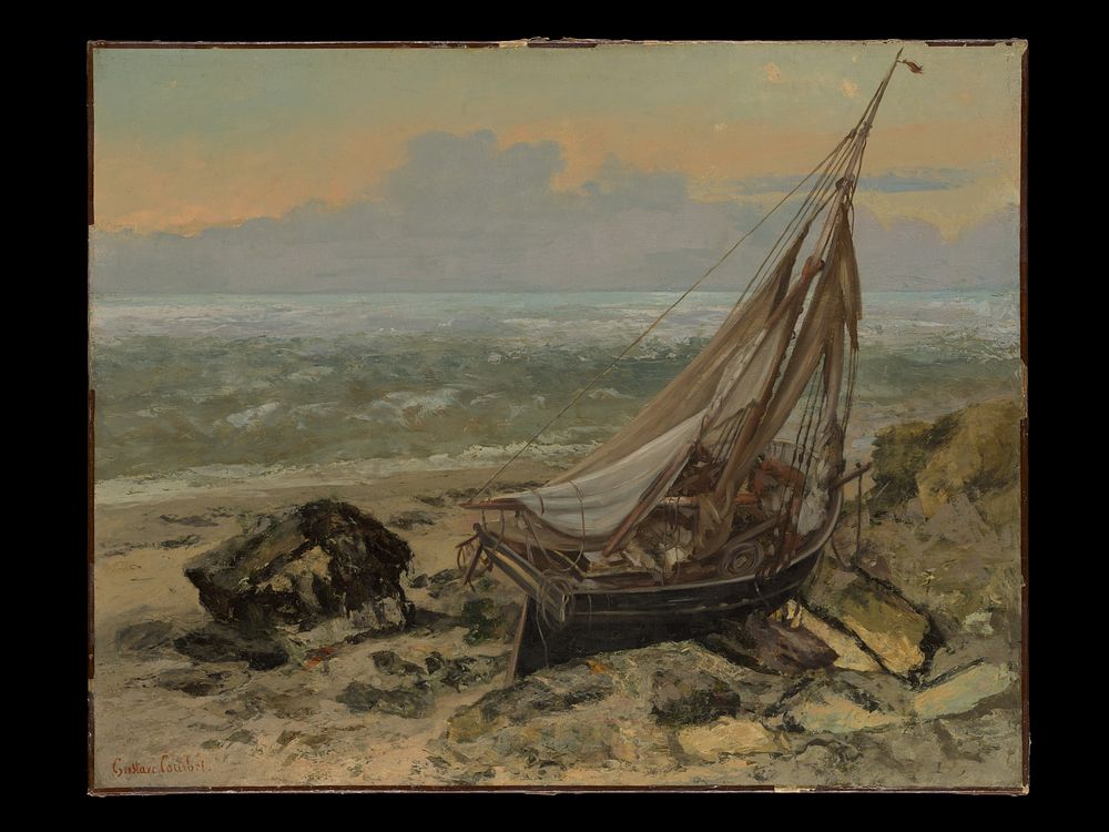 The Fishing Boat by Gustave Courbe