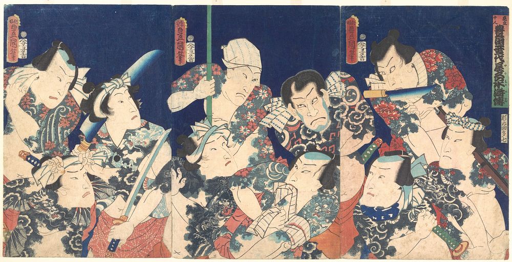 Utagawa's Lifetime Masterpiece, from the Japanese version of the Shuihu Zhuan by Utagawa Kunisada