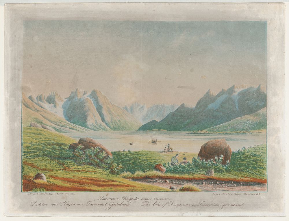 The lake of Kuggsuak at Tasermiut, Greenland by Lars Møller