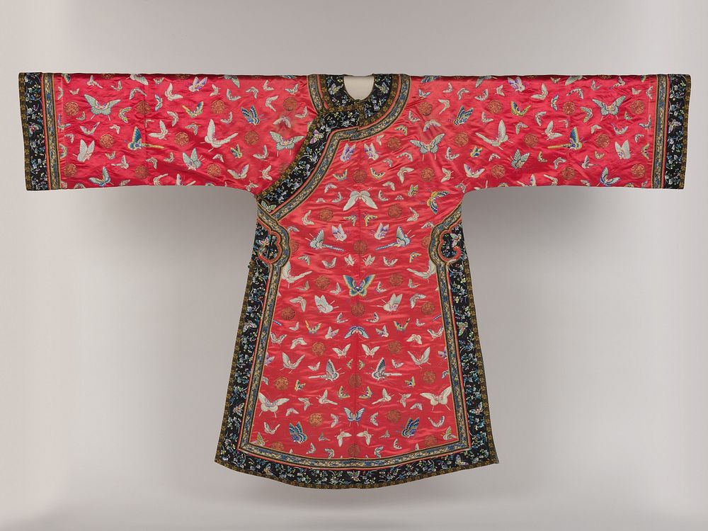 Woman’s robe with butterflies