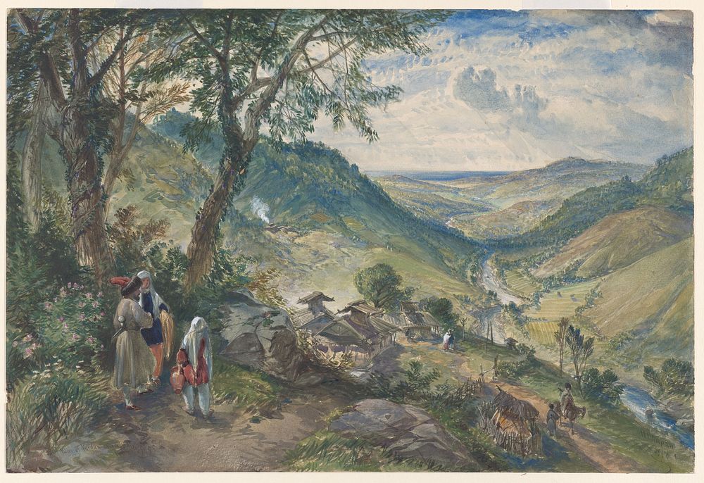 Valley of Vardan, Caucasus by William Simpson