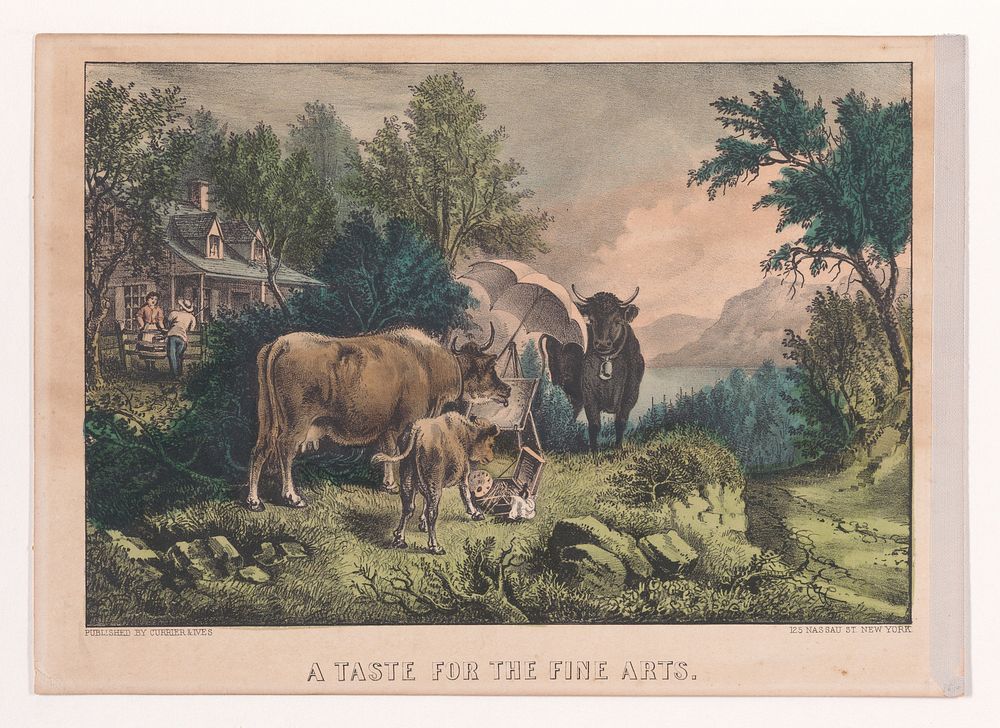 A Taste for the Fine Arts, Currier & Ives (American, active New York, 1857&ndash;1907)