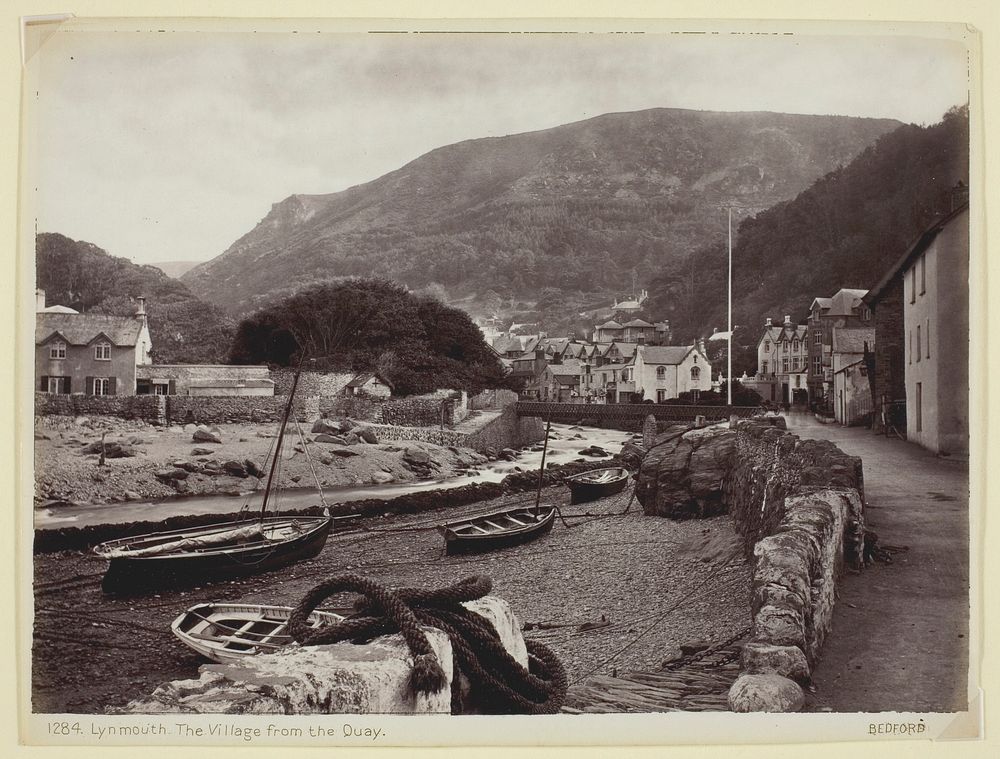 Lynmouth, The Village from the Quay by Francis Bedford