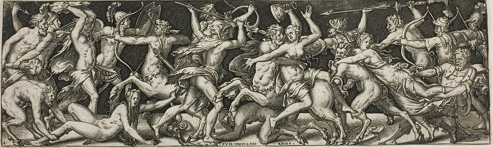 Combat of Centaurs and Lapiths by Étienne Delaune