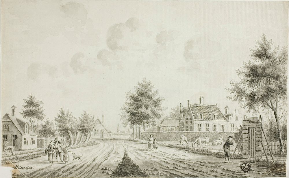 Dutch Village by Style of Cornelis Pronck