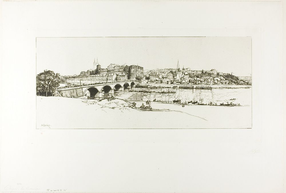 Angers: Panoramic View by Louis Auguste Lepère