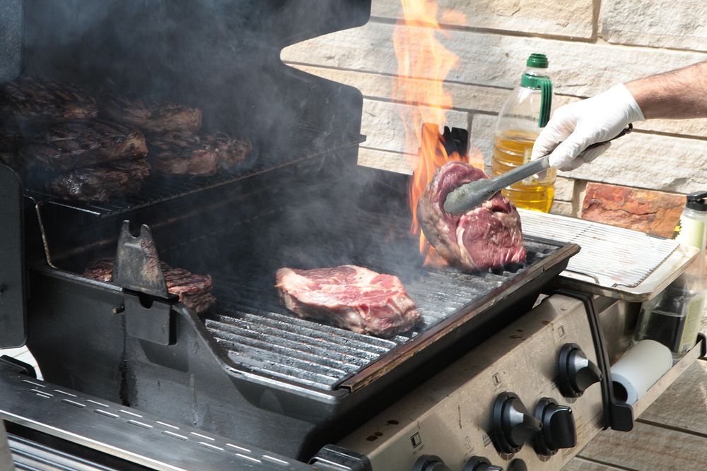 Beef steak grills